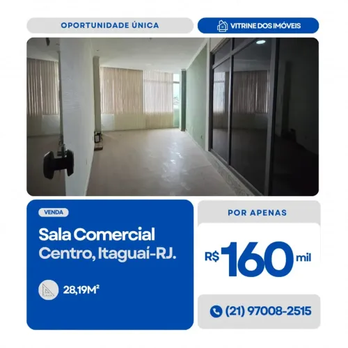 #VENDO Sala Comercial no Centro de Itaguaí-RJ.
