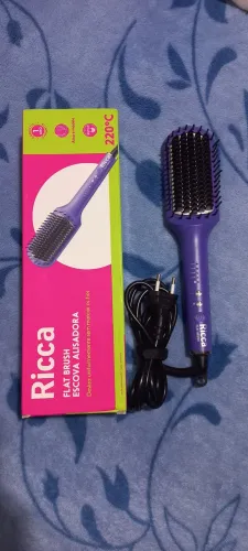 Escova Alisadora Flat Brush Ricca