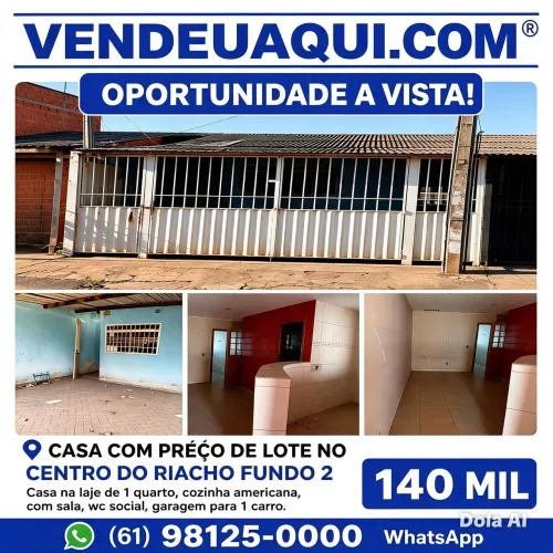 Casa! Centro Oportunidade!