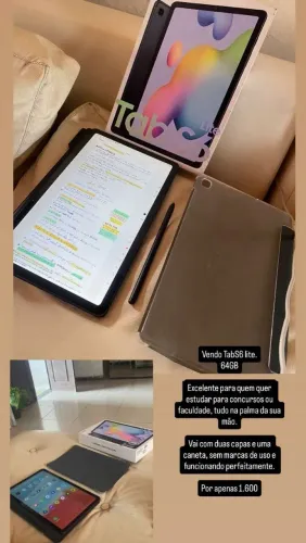 TAB S6 LITE 64GB NO PRECINHO, CONSERVADISSIMO !