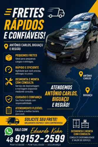 Frete e encomendas rápidas