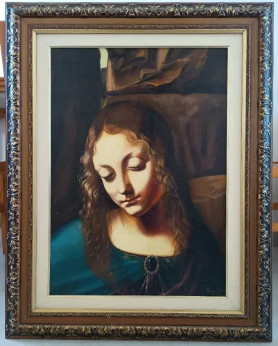Réplica de Leonardo da Vinci feito a mão