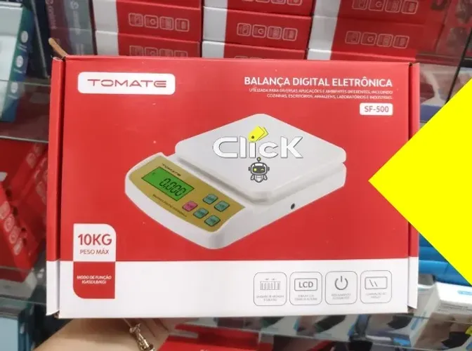 Balança digital eletrônica 10kg sf-500 tolste
