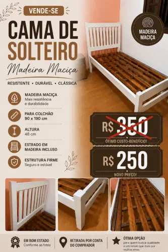 cama de solteiro
