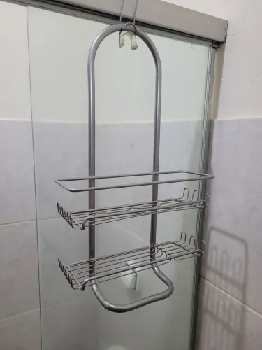 Aço inoxidável organizador banheiro