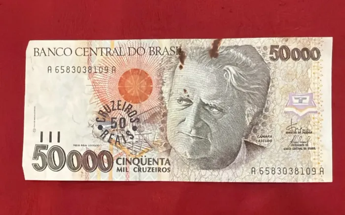 Nota Raríssima 50 mil cruzeiros