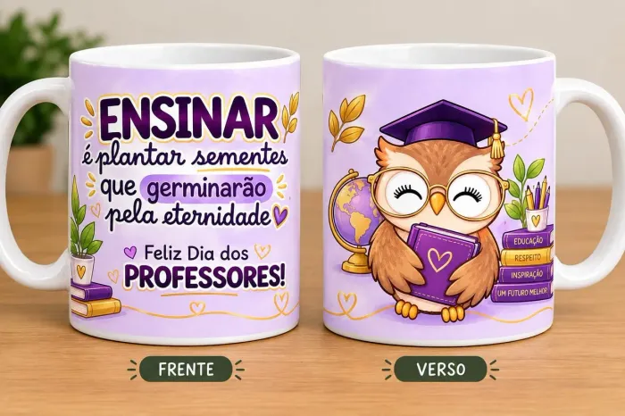 Caneca Personalizada Dia dos Professores - Presente Perfeito!