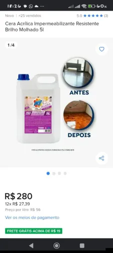 Cera líquida 5 litros 