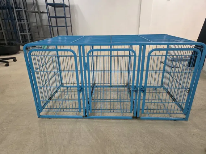 Gaiola para banho e tosa pet de ferro