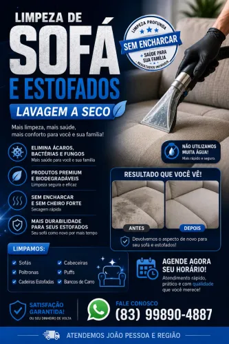 Lavagem de sofa a seco