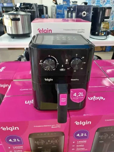 Air Fryer Elgin 4,2L 1400W Fritadeira Sem Óleo Nova
