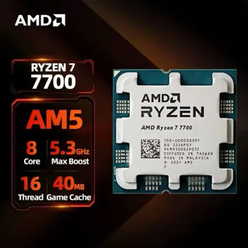 Kit Ryzen 7 7700 Placa Asrock B650M-HDV, M.2,