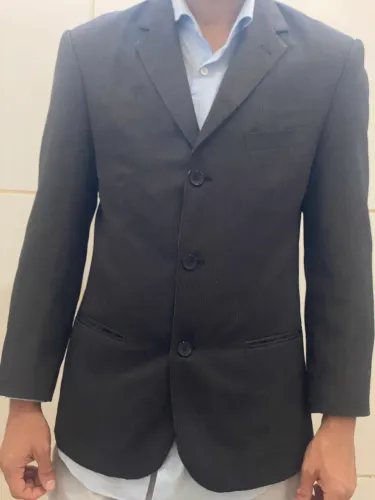 Paletó Blazer Cia Do Terno Premium Tam 44 Risca De Giz - Impecável!