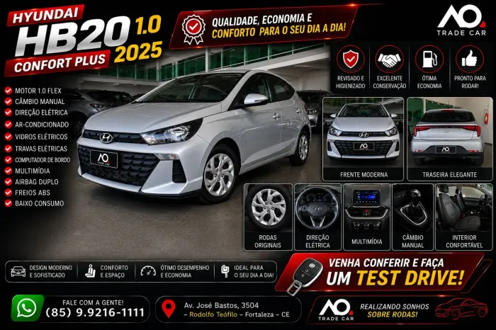 Hyundai HB20 Comfort Plus 1.0 Flex 12V Mec. 2025