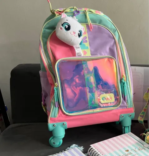 Mochila PUKET Color Block de rodinhas 360