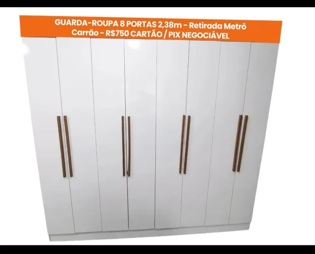 Guarda roupa 8 portas 