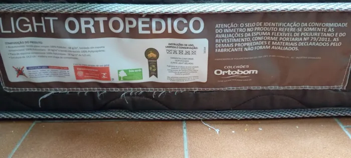 COLCHÃO ORTOPÉDICO ORTOBOM..