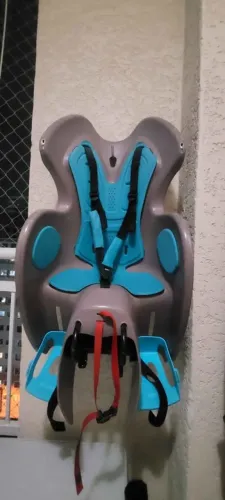 Cadeirinha de bicicleta + bagageiro com engate rápido para a cadeirinha
