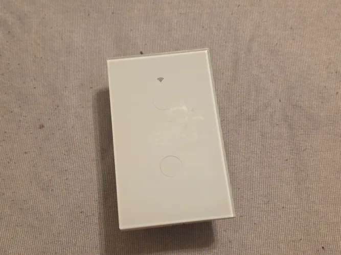  Interruptor Wifi Tuya 2 botões Branco 