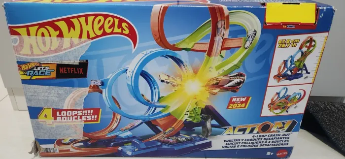 Pista Hot Wheels 4 looping