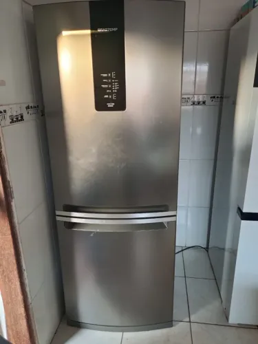 Geladeira Brastemp Frost Free Inverse Black Inox Painel Touch Turbo Ice