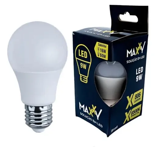 Kit 10 Lâmpada led 9w Branco Frio