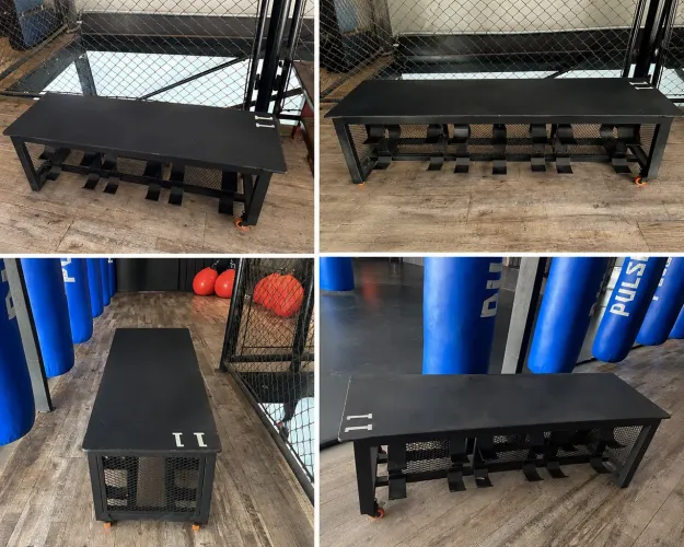 Step Plataforma Profissional com Suporte para Halteres - R$ 999