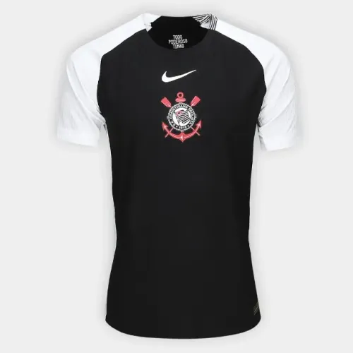 Camisa Corinthians 25/26 Jogador Nike Masculina Tamanho M Preto e Branco