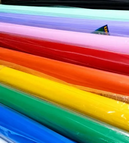 Rolo Plástico Lisolene Colorido 1,38m x 100m 0.10 Artesanato 30g