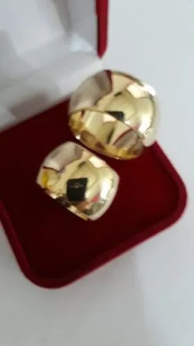 Aliança moeda antiga noivado ou casamento