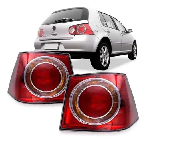 Par Lanterna Canto Vermelha Golf 2007 2008 a 2012 2013