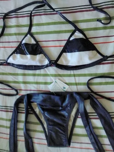 conjunto biquíni bikini cortininha de amarrar p/m