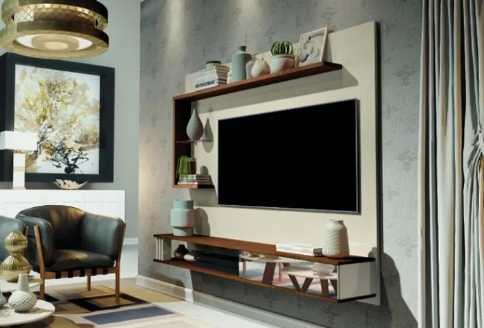 Painel México 1,60 m  + Led com Gaveta espelhada !! Frete Grátis  !!