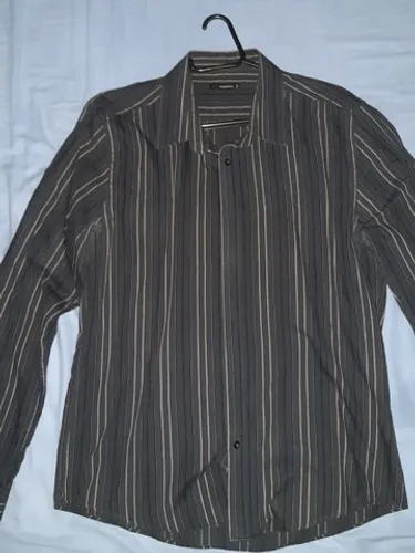 Camisa social manga longa 100% algodao tamanho 3 e 4 