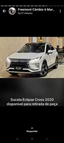Sucata eclipse Cross 2022 para retirada de peças 