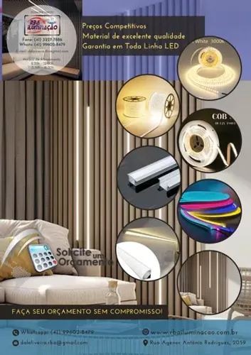 PERFIL LED completo 3m - Solicite seu Orçamento
