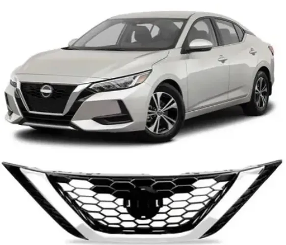 Grade Dianteira Nissan Sentra 2022 2023 Cromada