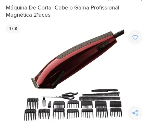 Cortador e aparador de cabelo Britânia com acessórios 110v