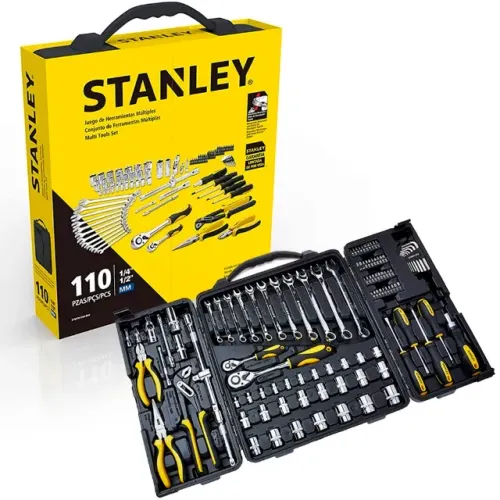 JOGO MULTIFERRAMENTAS 110 PEÇAS  STANLEY