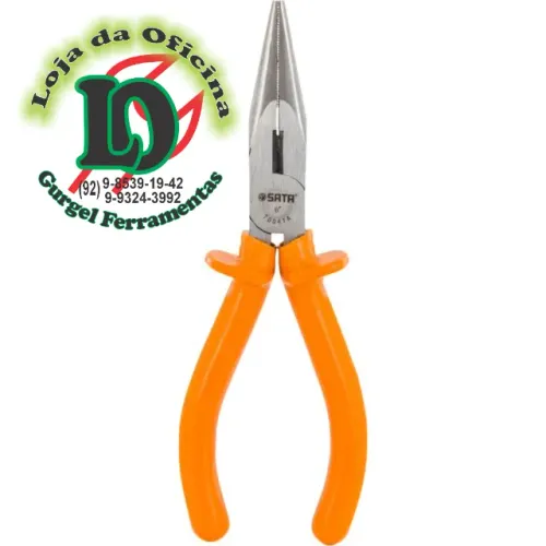Alicate Meia-Cana Curto 6" Isolado - Sata