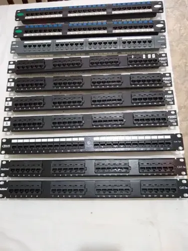 Patch Panel 24 portas CAT 5e Rj 45 Multitoc, Furukawa, AMP, Maxi