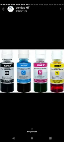 Tinta para sublimação.