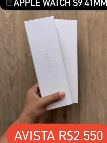 Apple Watch Series 9 de 41MM lacrado com garantia de 1 ano da apple. Somos Loja!