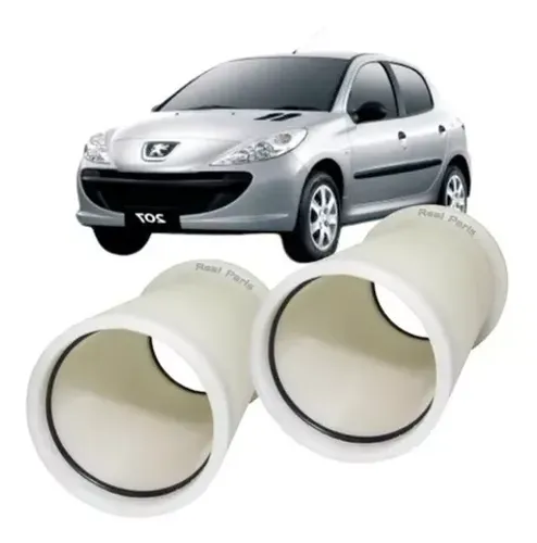 Bucha Nylon Eixo Traseiro - Roda Peugeot 206 e 207 - Par 47mm e 50mm