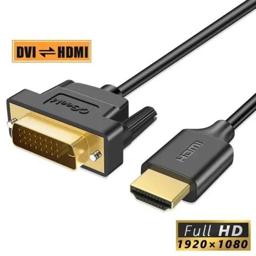 DVI-D 24+1 para HDMI bi-direcinal ( PC ou Monitor ) Original - 1.8 Metros