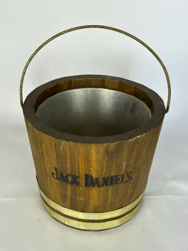 BALDE JACK DANIEL?S WHISKY - MADEIRA E ALUMÍNIO NA PARTE INTERNA 