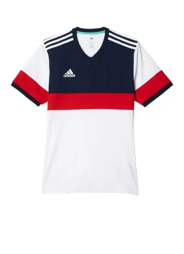 Camisa Adidas Esportiva Azul, Vermelha e Branca