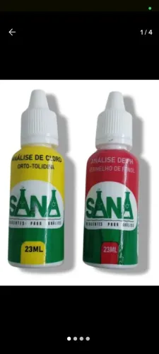Reagentes para análise de água SANA -  Cloro e Fenol