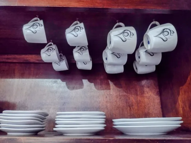 Jogo de Xícaras café/chá porcelana