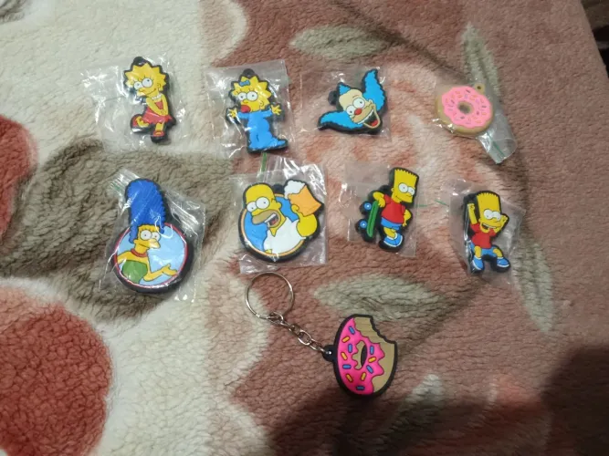 Os Simpsons chaveiros emborrachados 